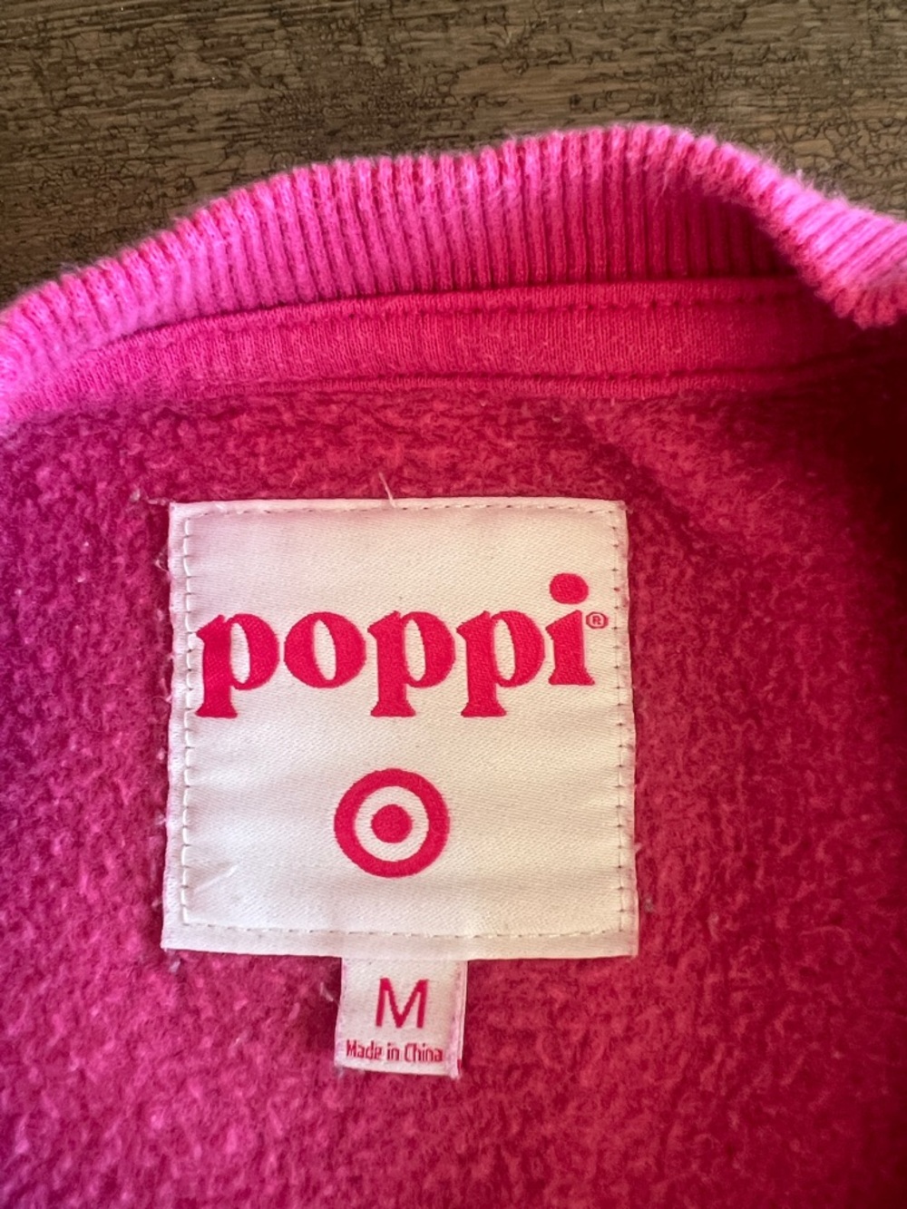 poppi Hot Pink Logo Pullover - Picture 2 of 3